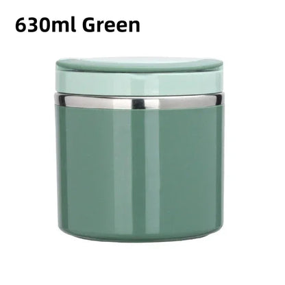 Thermal lunch box stainless steel with handle – leak-proof – alternate product view 2
