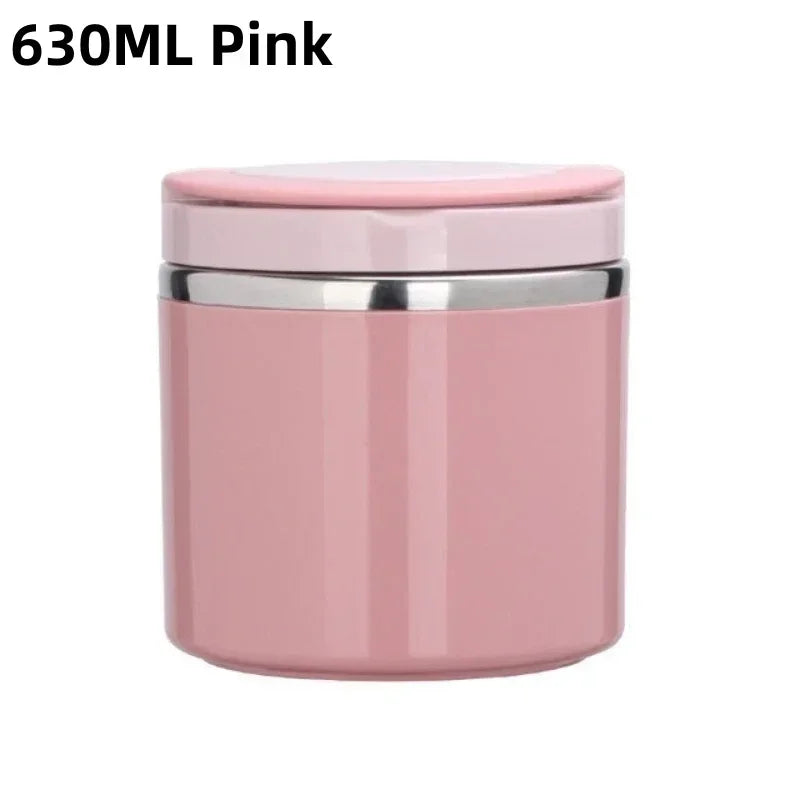 Thermal lunch box stainless steel with handle – leak-proof – alternate product view 7