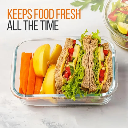 Glass food container set with lid – alternate product view 2
