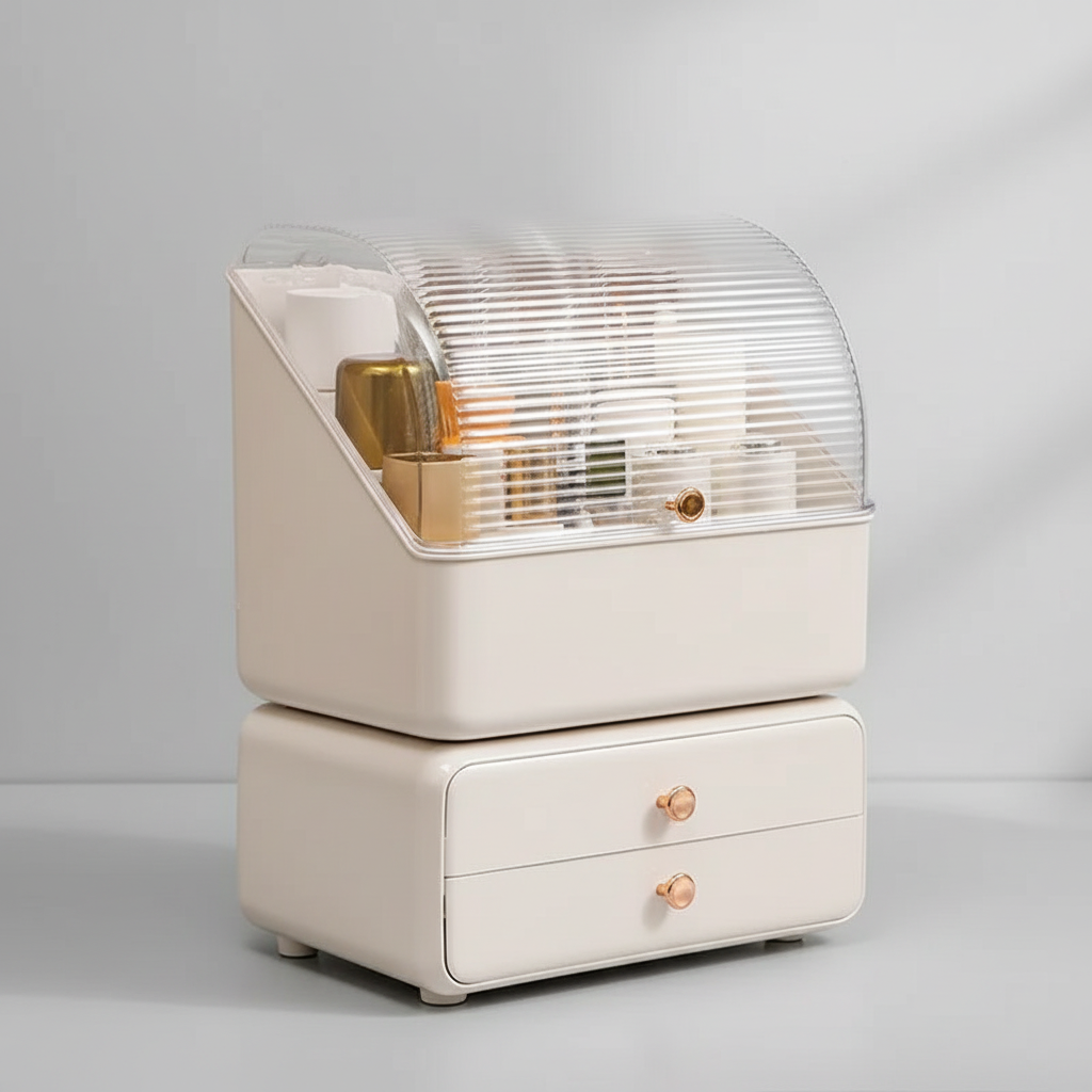 Dustproof Cosmetic Organizer Box - Gleamette – alternate product view 2
