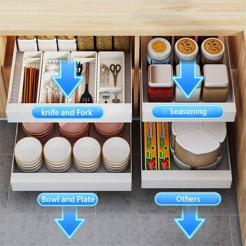 Extendable Kitchen Cabinet Organizer - Lina – alternate product view 3