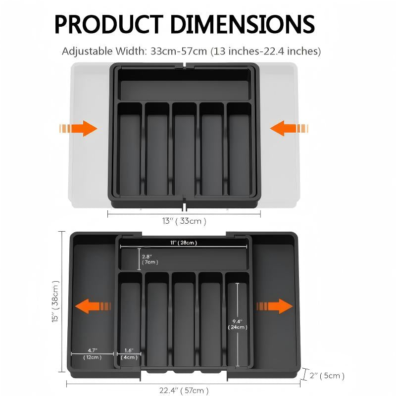 Expandable Cutlery Drawer Organizer – Adjustable 33–57 cm – alternate product view 9