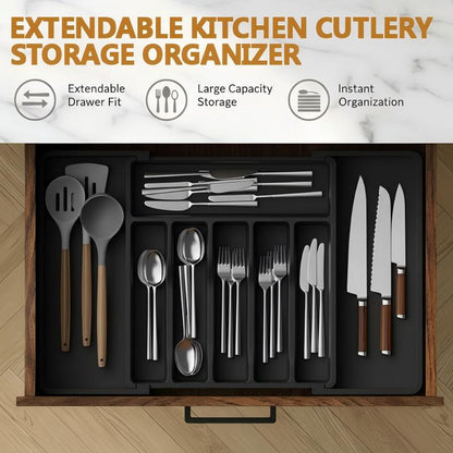 Expandable Cutlery Drawer Organizer – Adjustable 33–57 cm – alternate product view 7