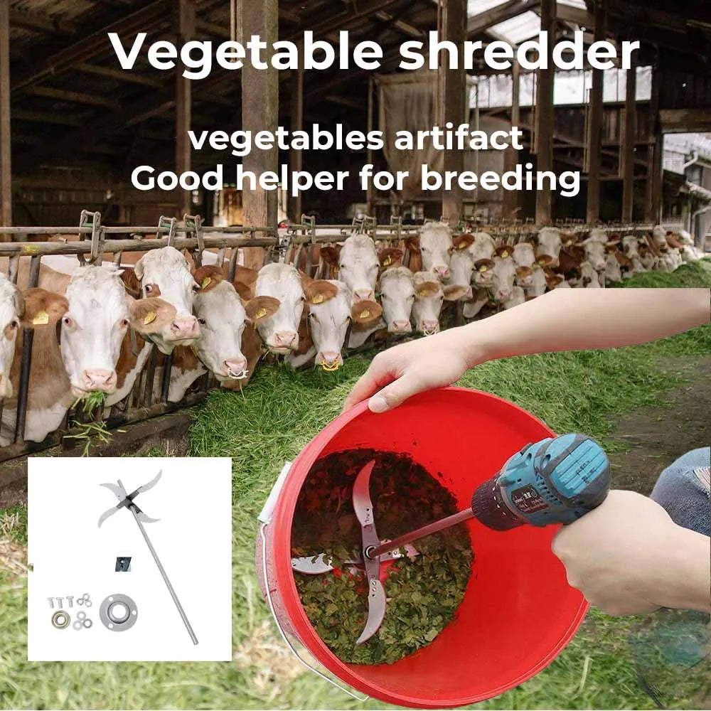 Vegetable chopper stainless steel with 4 blades