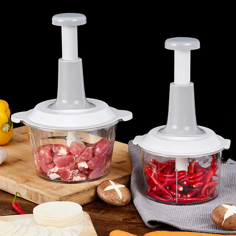 Manual chopper without electricity - stainless steel blades – alternate product view 4