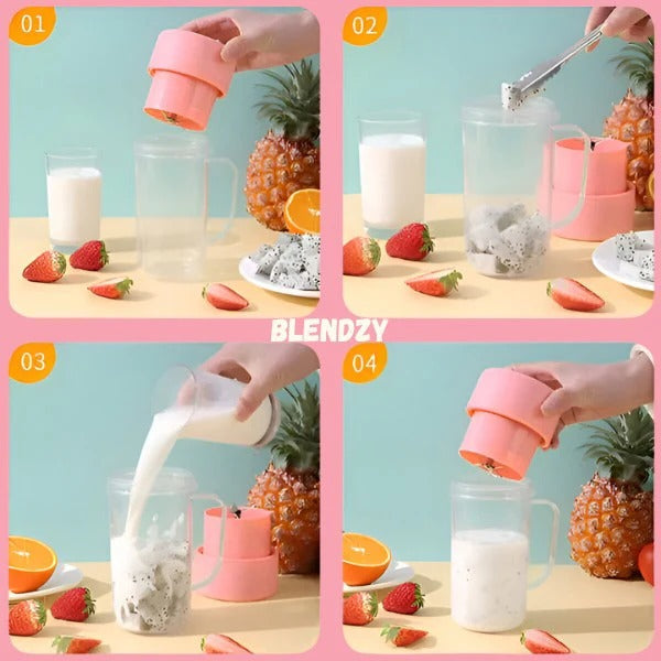 Portable smoothie mixer with battery – fresh drinks in 30 seconds – alternate product view 5