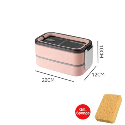 2-Layer Stainless Steel Bento Lunch Box - MealMate – alternate product view 8