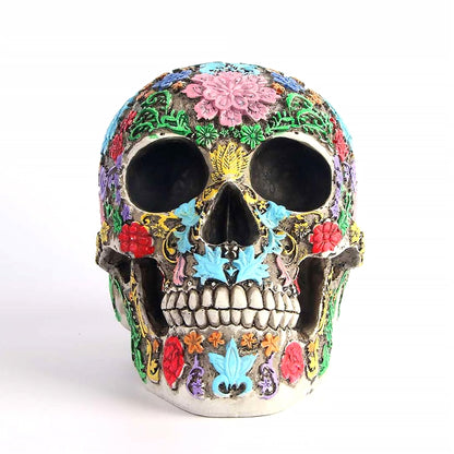 Decorative Sugar Skull Statue – Gothic Seasonal Accent