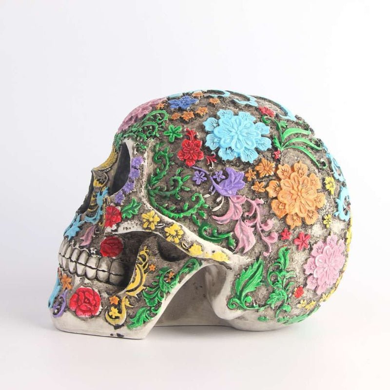 Decorative Sugar Skull Statue – Gothic Seasonal Accent – alternate product view 2
