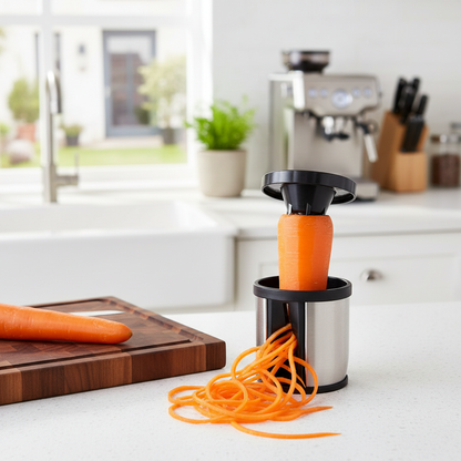 Vegetable spiral cutter stainless steel - even noodles every time – alternate product view 3