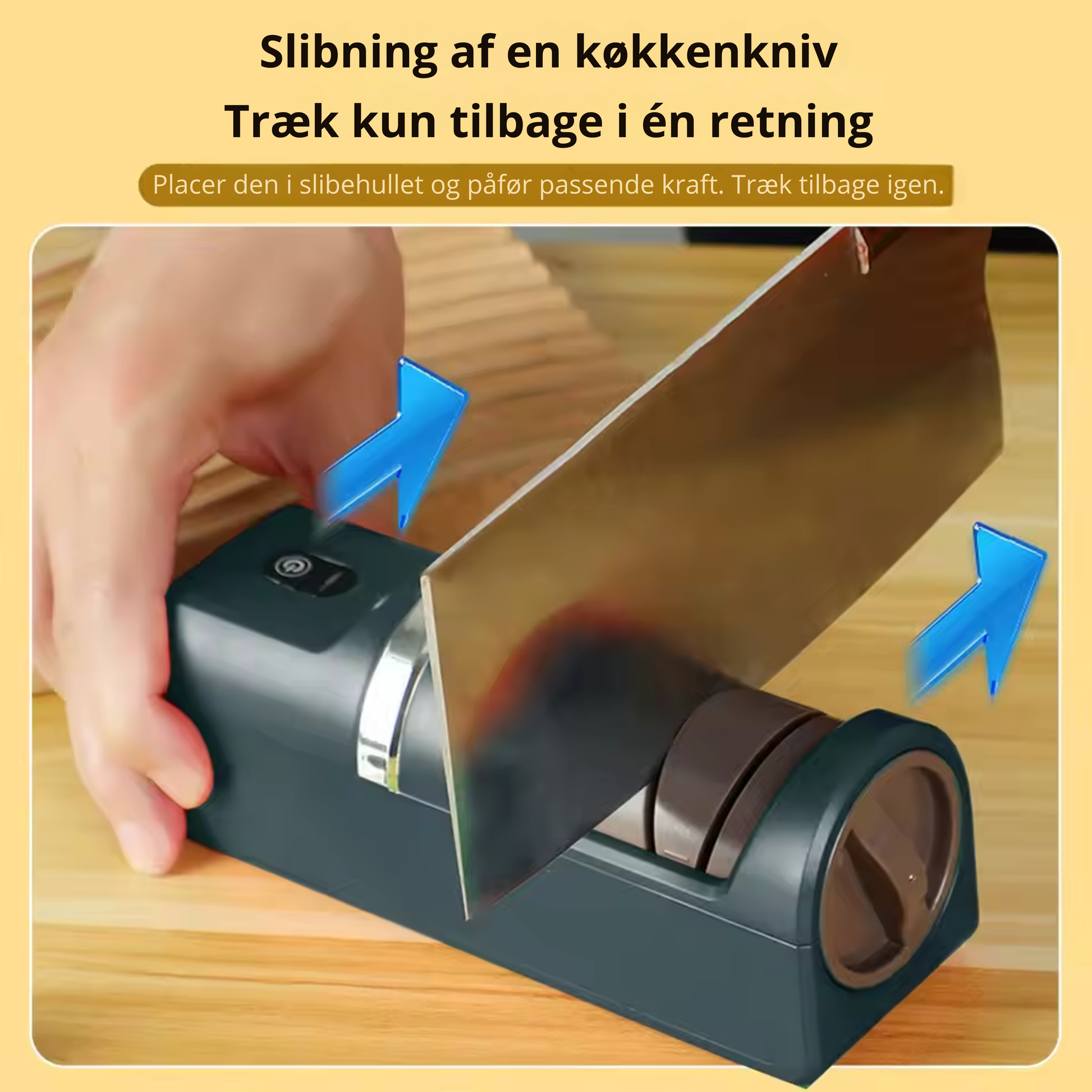 Electric knife sharpener USB rechargeable with battery – alternate product view 2