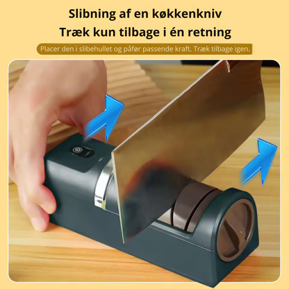 Electric knife sharpener USB rechargeable with battery – alternate product view 2