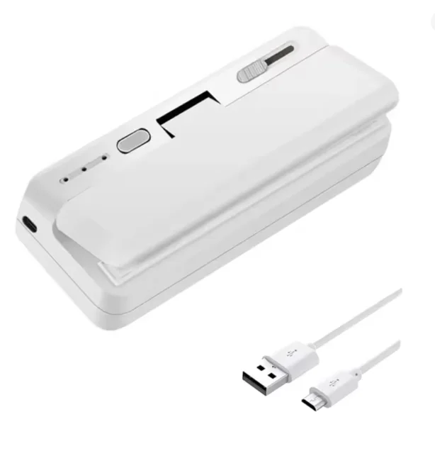 Mini bag sealer, rechargeable & compact