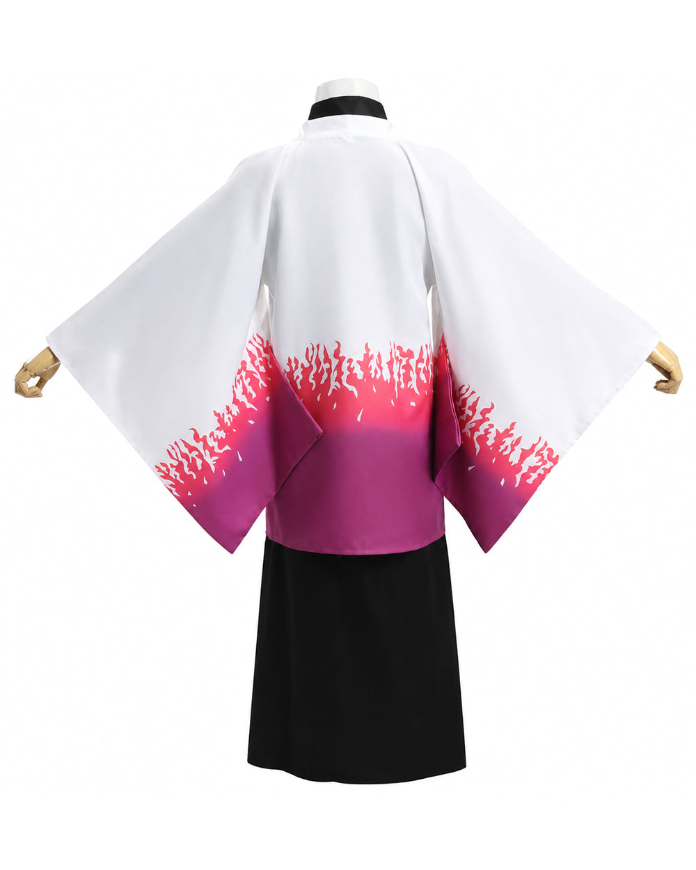 Adult Slayer Leader Costume Japanese White to Pink Gradient Kimono Robe Set for Anime Expo – alternate product view 6