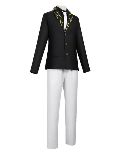Mens Demon King Costume Black Jacket Pants Shirt and Hat Suit for Dress-up Party – alternate product view 5
