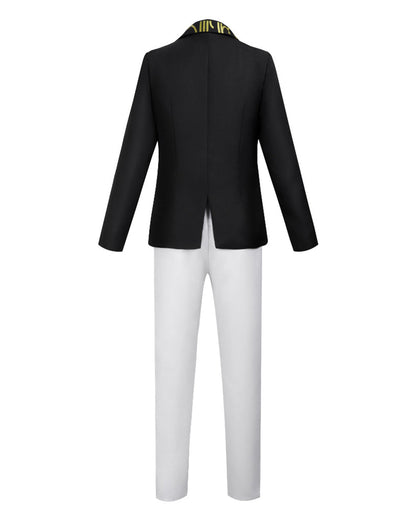 Mens Demon King Costume Black Jacket Pants Shirt and Hat Suit for Dress-up Party – alternate product view 6