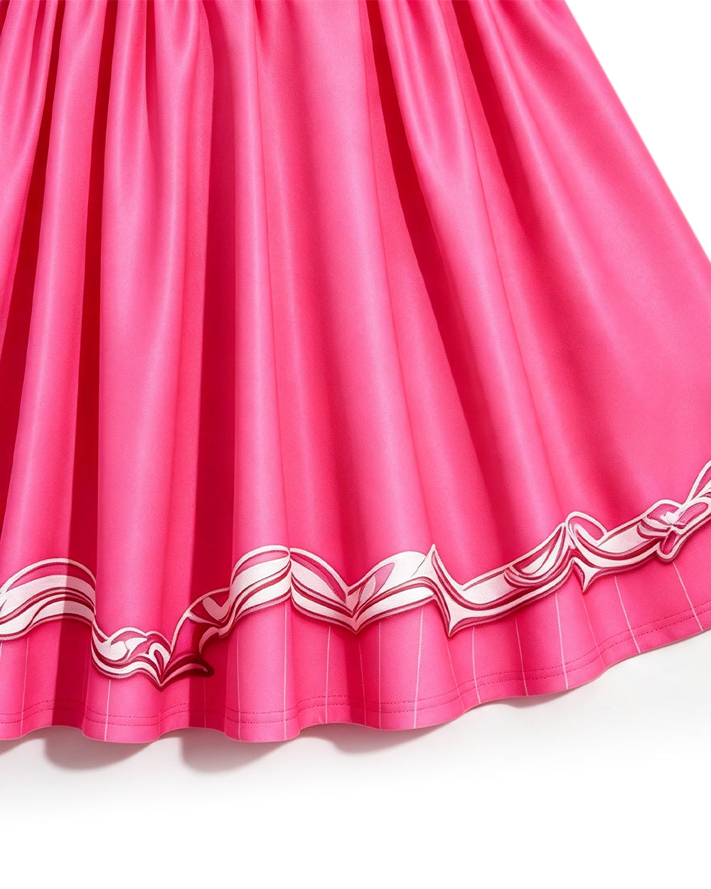 Pink Princess Dress Movie 5 Short Sleeve Dress and Wig for Themed Cosplay Party – alternate product view 8