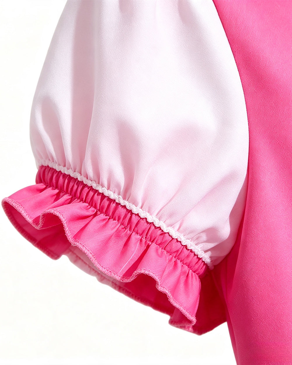 Pink Princess Dress Movie 5 Short Sleeve Dress and Wig for Themed Cosplay Party – alternate product view 9