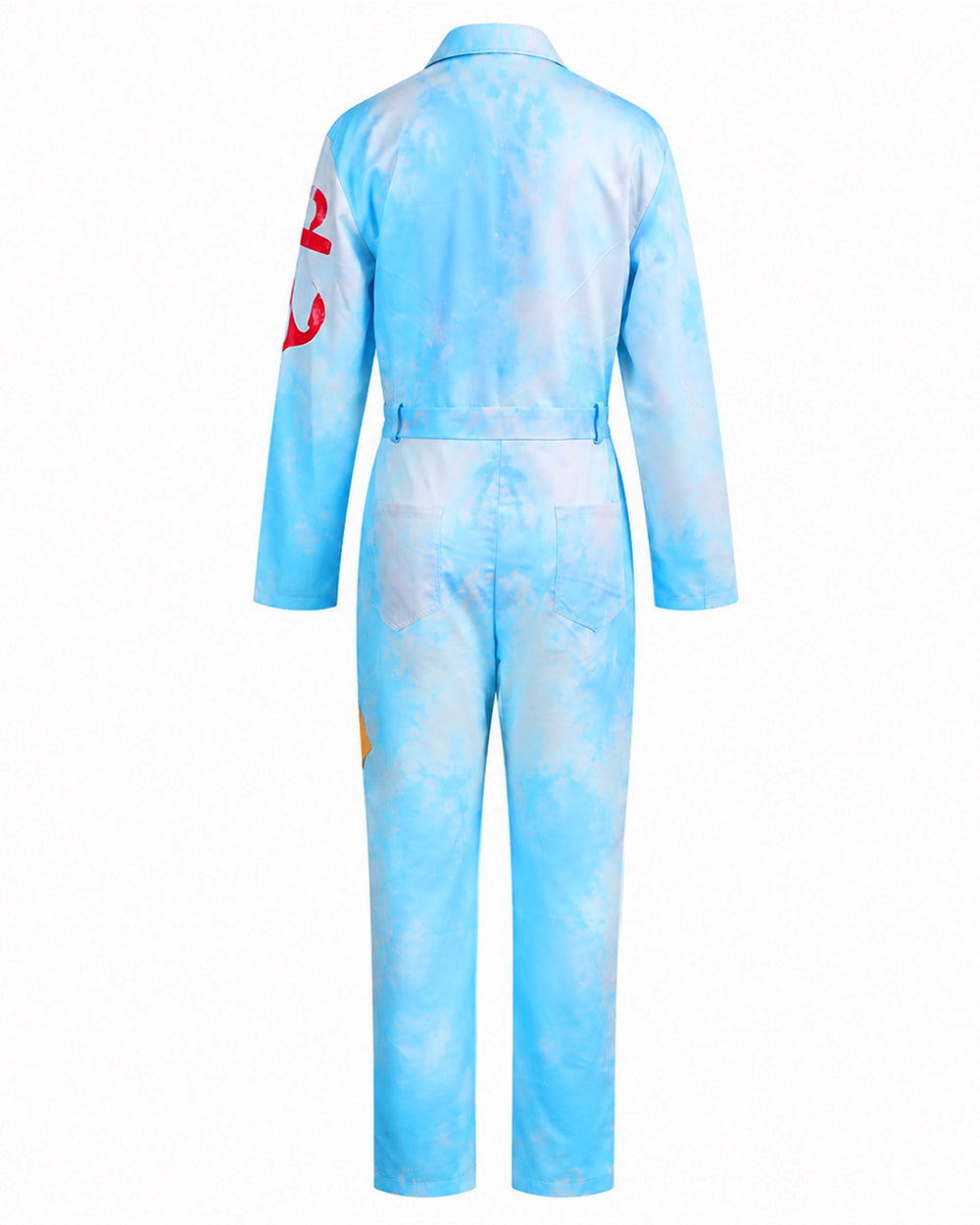 Royal Sailor Twin Costume Blue Jumpsuit with Striped Shirt and Hat for Kids Adults Halloween Cosplay – alternate product view