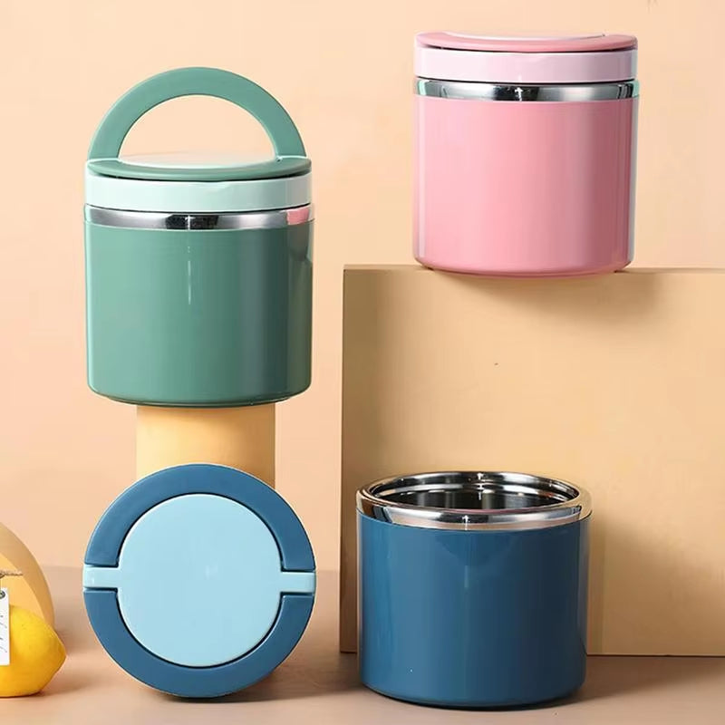 Stainless Steel Insulated Food Container - Leak Proof, 630ml or 1000ml – alternate product view 7