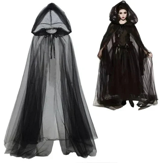 Adults Halloween Hooded Witch Cloak for Women – alternate product view 2