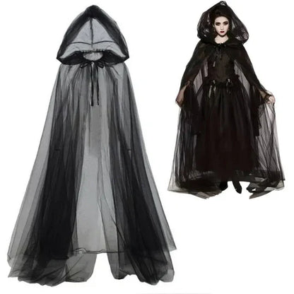Adults Halloween Hooded Witch Cloak for Women – alternate product view 2