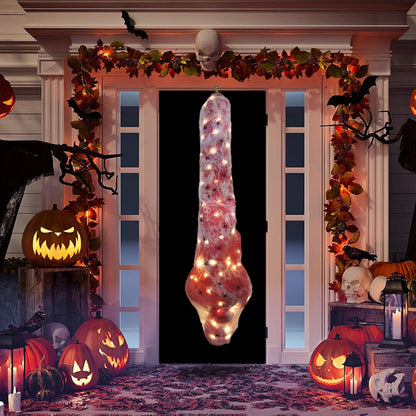 59-Inch Hanging Cocoon Corpse with Integrated Warm String Lights for Halloween – alternate product view 5