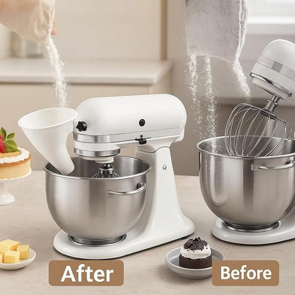Food Processor Flour Funnel – Controlled Ingredient Transfer – alternate product view 4
