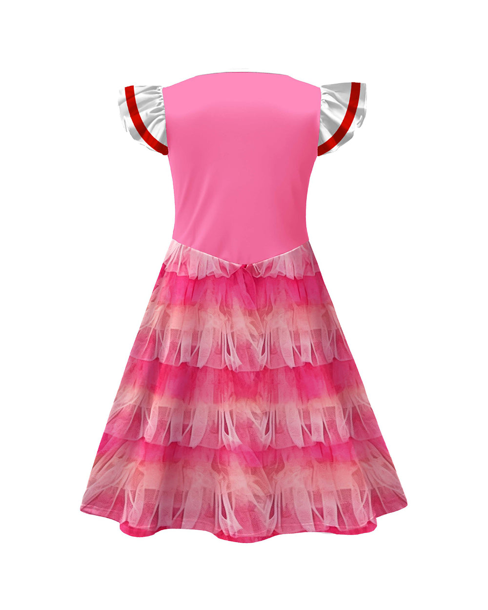Toddler Girls Pink Princess Dress and Crossbag 2pcs Suit for Cosplay Events – alternate product view 7