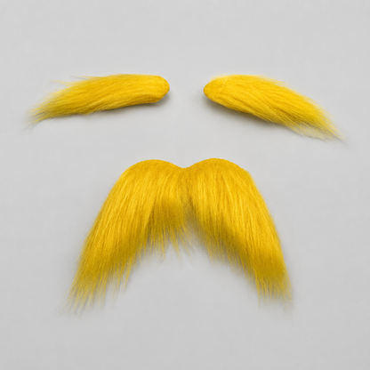 Halloween Accessories Adhesive Mustache Eyebrows Set Costume – alternate product view 3