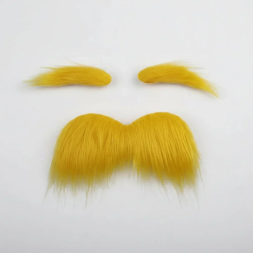 Halloween Accessories Adhesive Mustache Eyebrows Set Costume – alternate product view 2