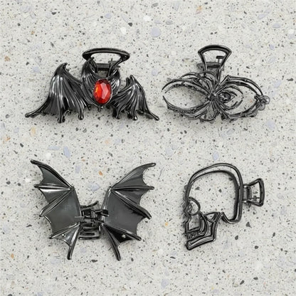 Halloween Accessories Hair Clips Spider Bat Designs – alternate product view 4