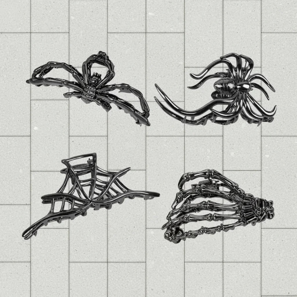 Halloween Accessories Hair Clips Spider Bat Designs – alternate product view 5