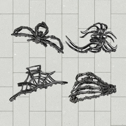Halloween Accessories Hair Clips Spider Bat Designs – alternate product view 5