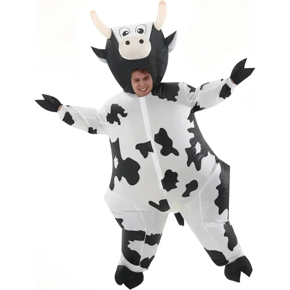 Halloween Costumes Adult Inflatable Funny Cow Outfit – alternate product view 2