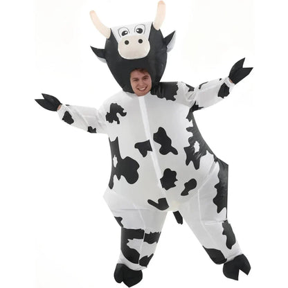 Halloween Costumes Adult Inflatable Funny Cow Outfit – alternate product view 2