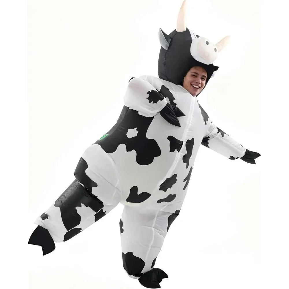 Halloween Costumes Adult Inflatable Funny Cow Outfit – alternate product view 4
