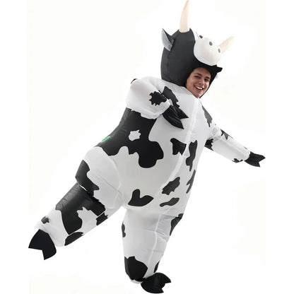 Halloween Costumes Adult Inflatable Funny Cow Outfit – alternate product view 4