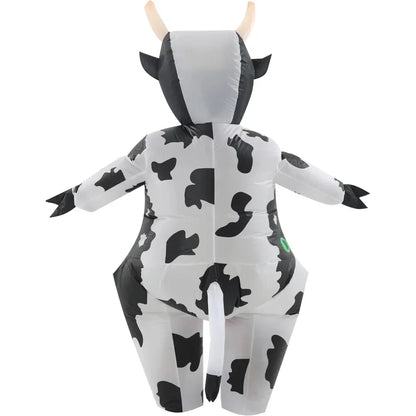 Halloween Costumes Adult Inflatable Funny Cow Outfit – alternate product view 5