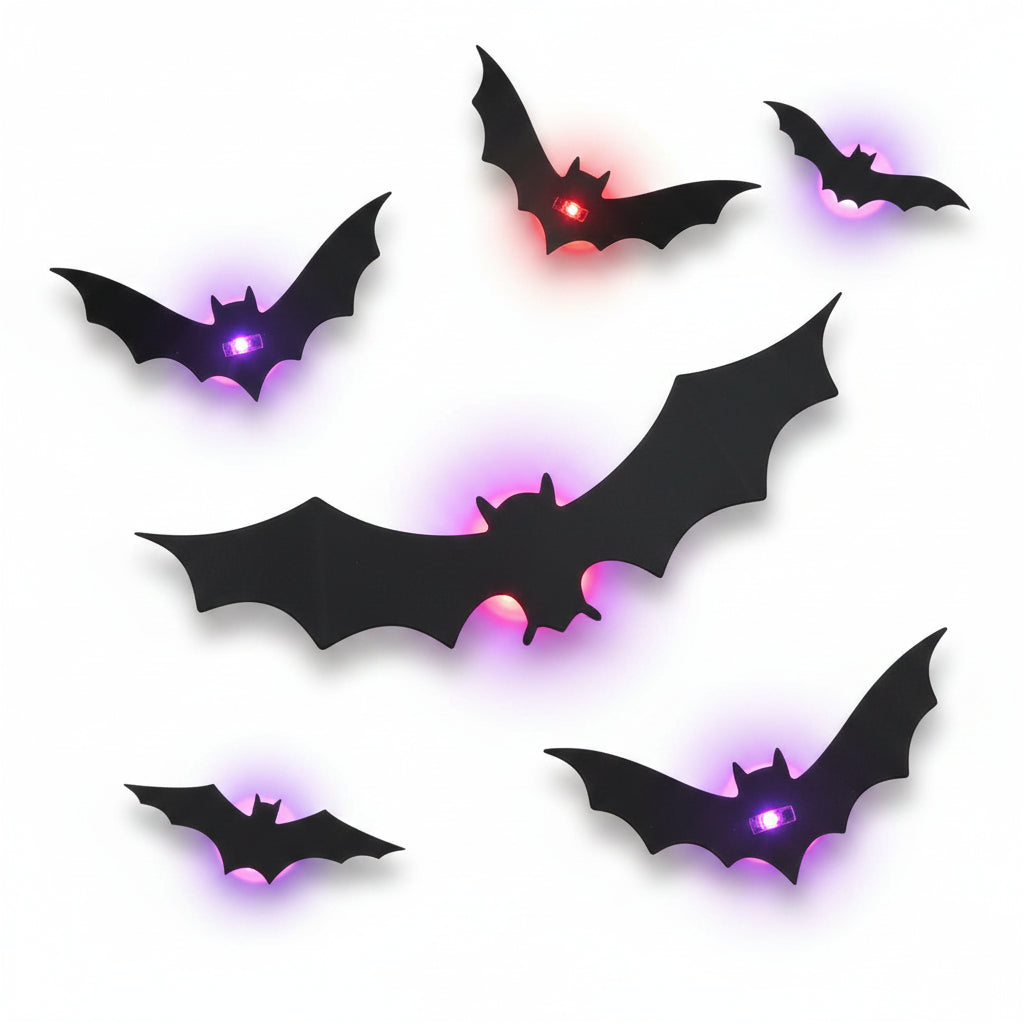 Halloween Decoration LED Bat Lights Wall Art Display – alternate product view 4
