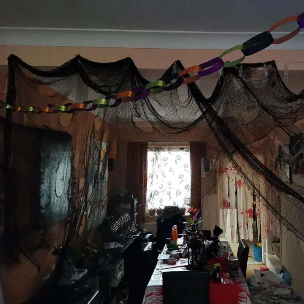 Halloween Decoration Netting Spooky Spider Web – alternate product view 4