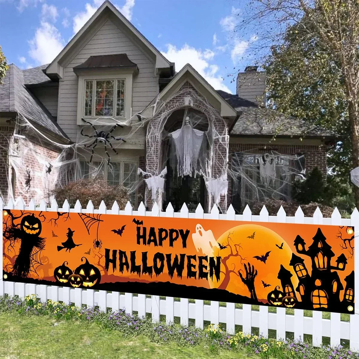 Halloween Decorations Outdoor Halloween Banner Yard Sign – alternate product view 2