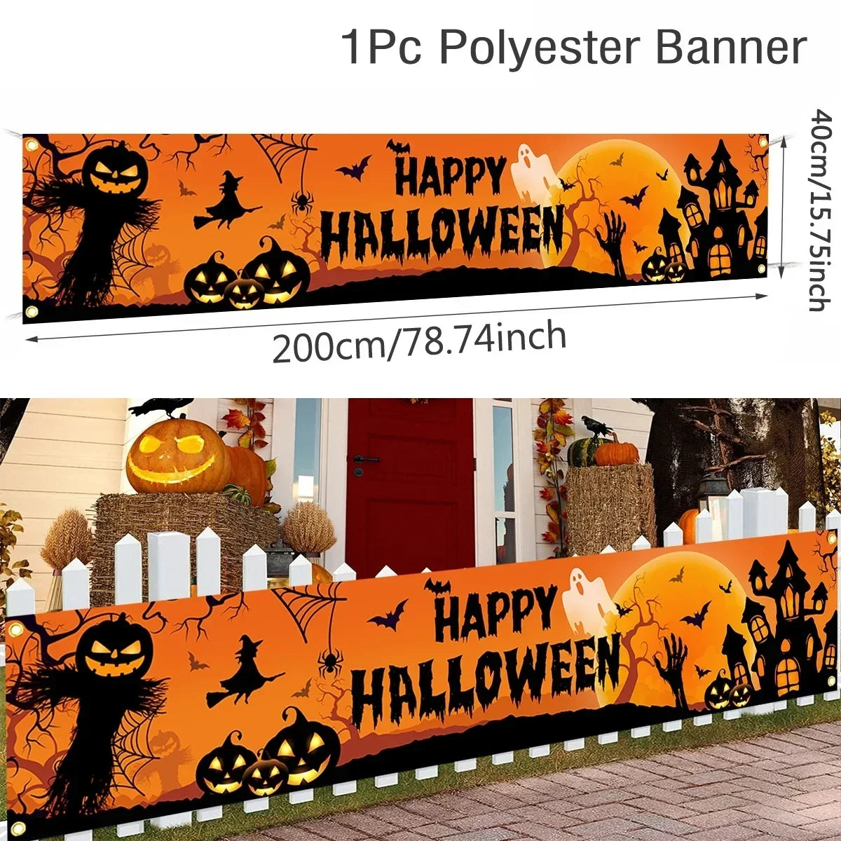 Halloween Decorations Outdoor Halloween Banner Yard Sign – alternate product view 5