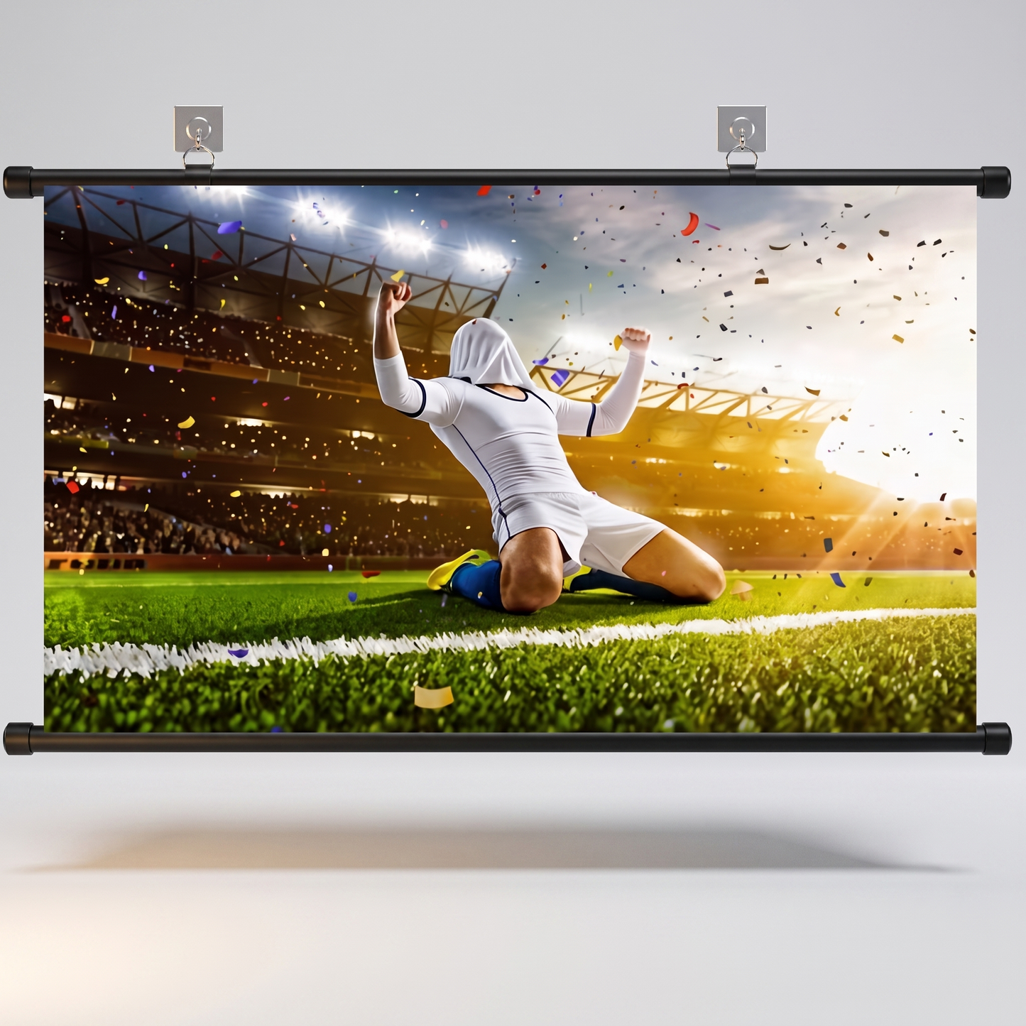 HD widescreen projector screen front