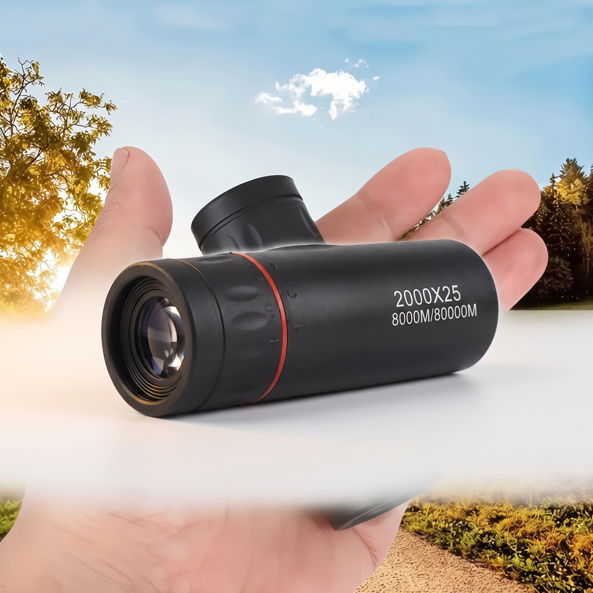 HD monocular telescope front