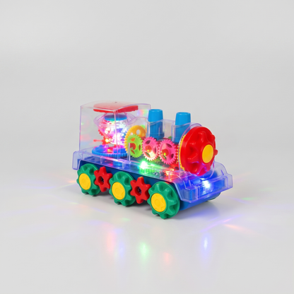 Light-up musical toy train front