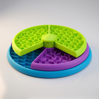 Slow feeder dog bowl front