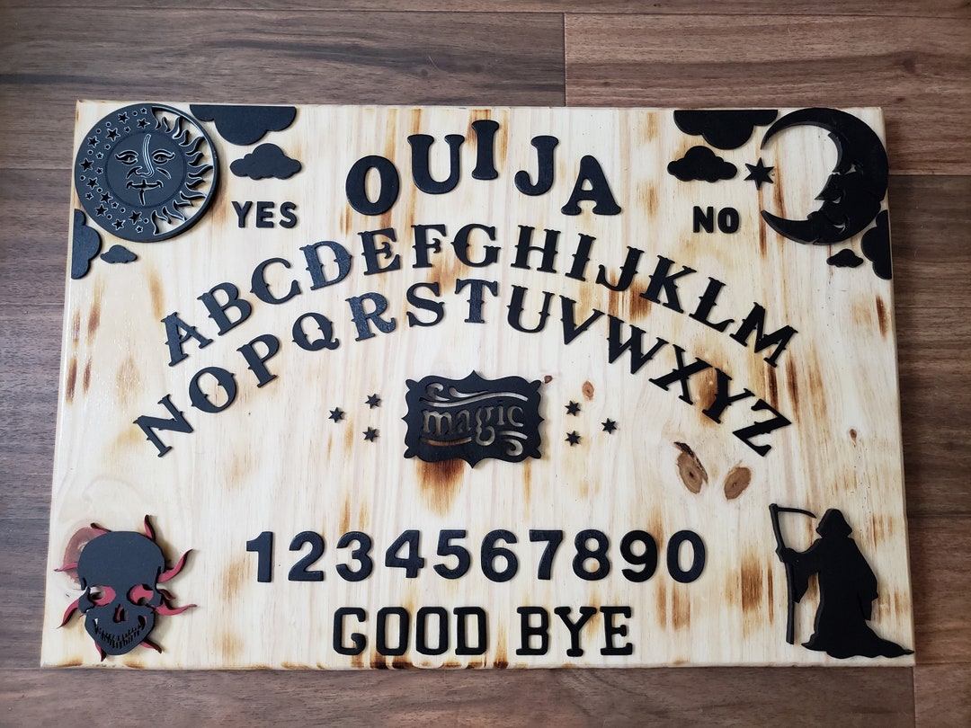 Wooden Ouija-Style Spirit Board Wall Decor