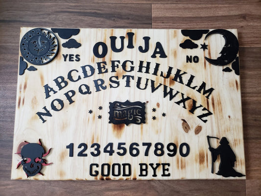 Wooden Ouija-Style Spirit Board Wall Decor