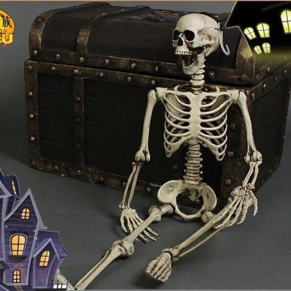 Full Body Skeleton Halloween Decoration with Posable Arms and Legs – alternate product view 3